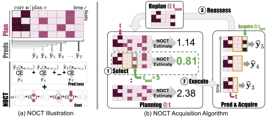 NOCTA: Non-Greedy Objective Cost-Tradeoff Acquisition for Longitudinal Data teaser